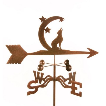 Ez Vane EZ Vane EZ1306-DK Coyote with Moon & Stars Weathervane - Deck Mount EZ1306-DK
